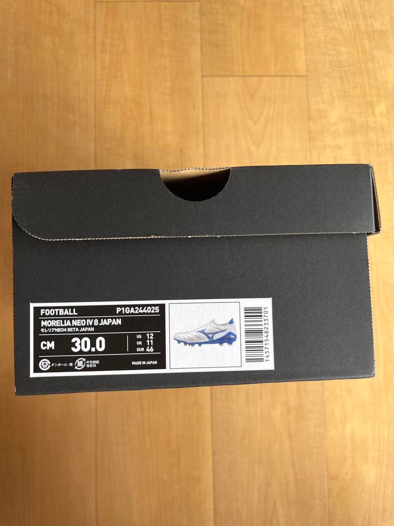 新品 ミズノ モレリアネオ 4 β JAPAN P1GA244025 30cm