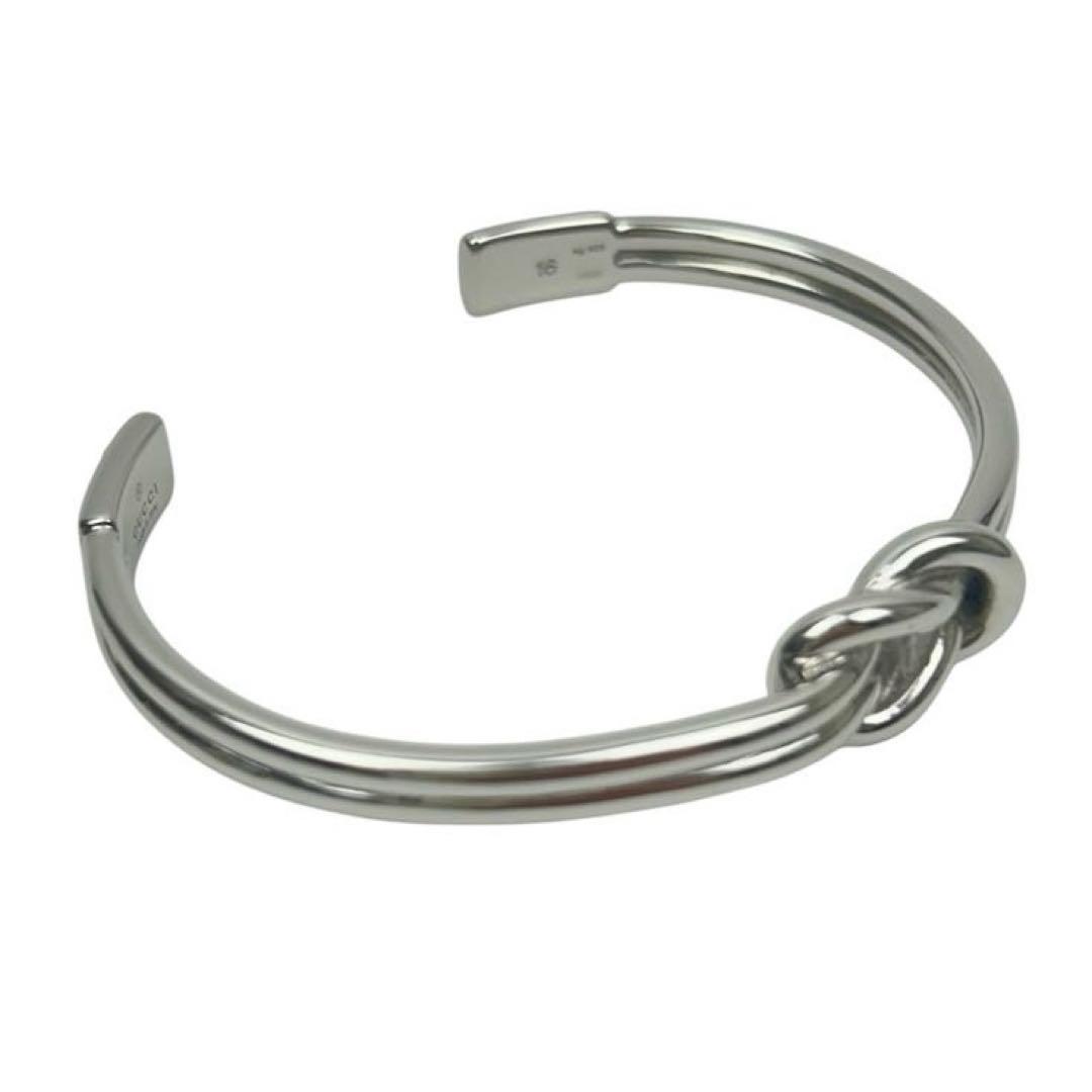 【希少】GUCCI グッチ ノット バングル ブレスレット シルバー 925