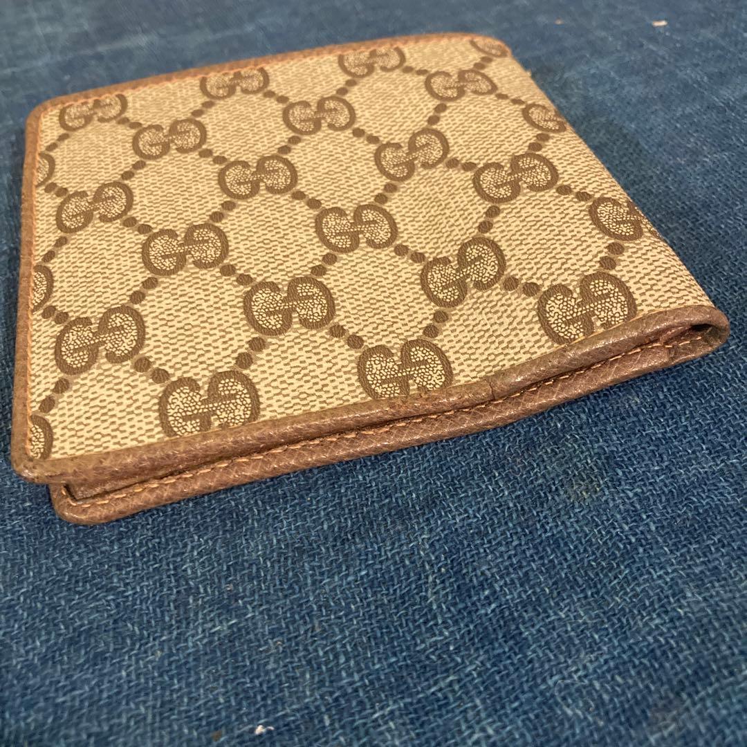 80s GUCCI グッチ　 small wallet 折りたたみ財布