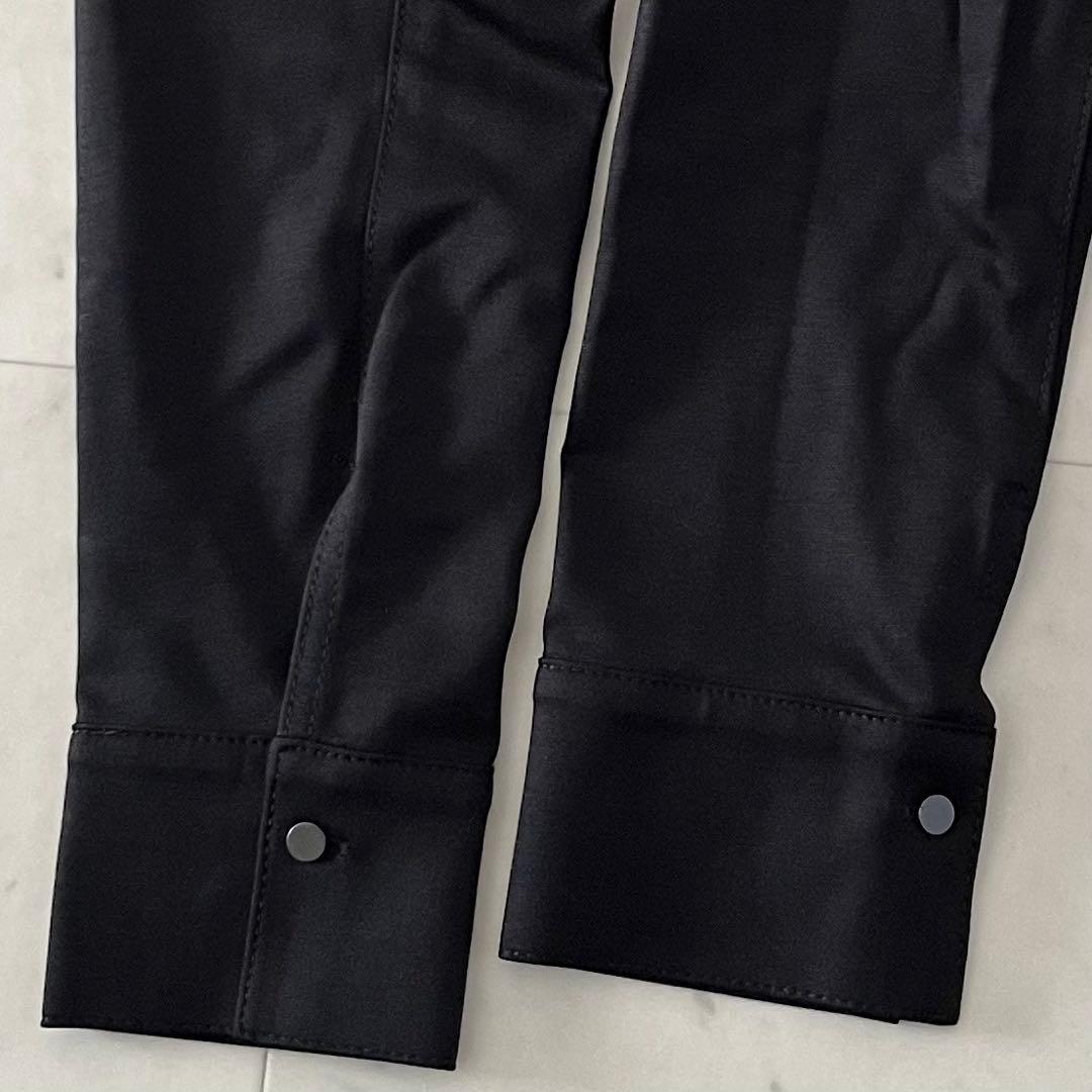 定価3万＊タグ付未使用 ICB キーネックロングワンピース 11号 黒 洗える