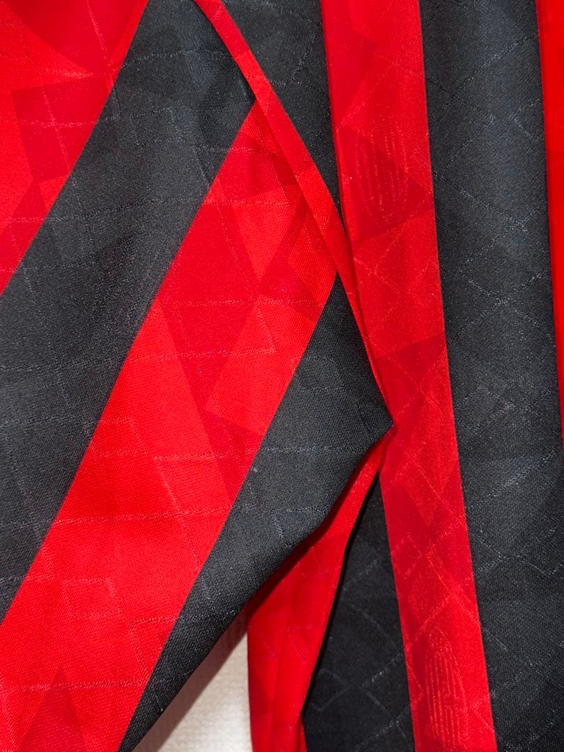 ACミラン Lotto 赤黒ストライプシャツ1994-95 優勝記念ユニフォーム