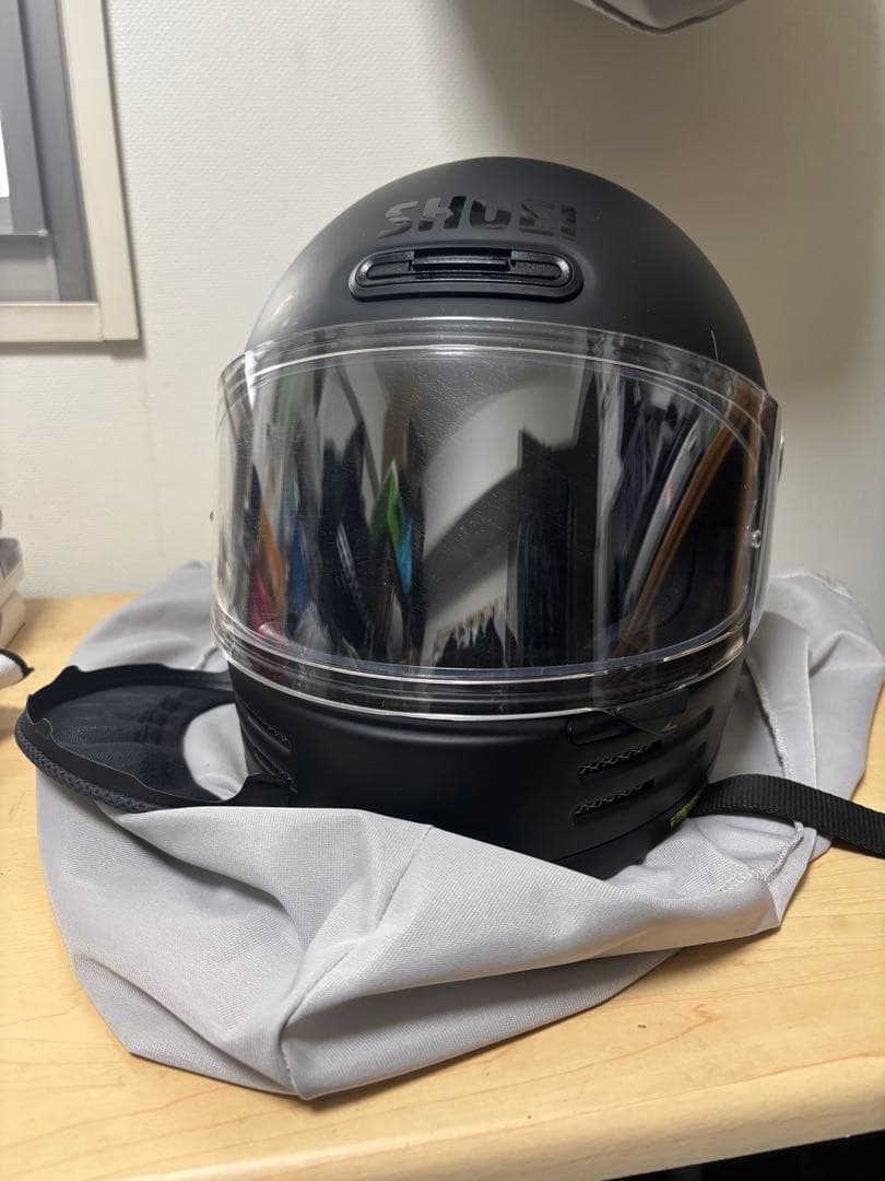 SHOEI フルフェイスヘルメット グラムスター　Lサイズ マットブラック