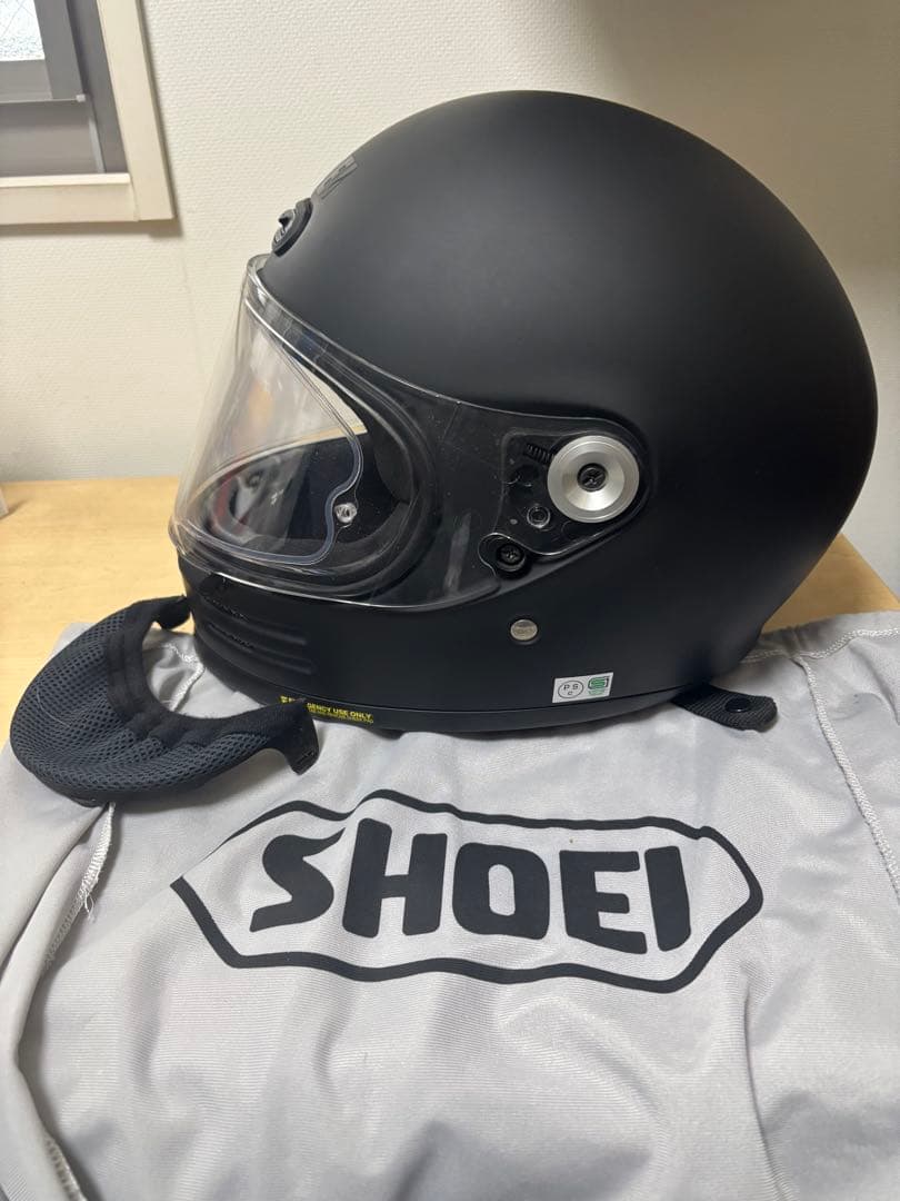 SHOEI フルフェイスヘルメット グラムスター　Lサイズ マットブラック