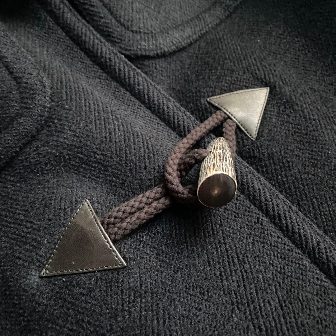 【希少】HERMES エルメス ダッフルコート ヴィンテージ 50 ブラック 黒