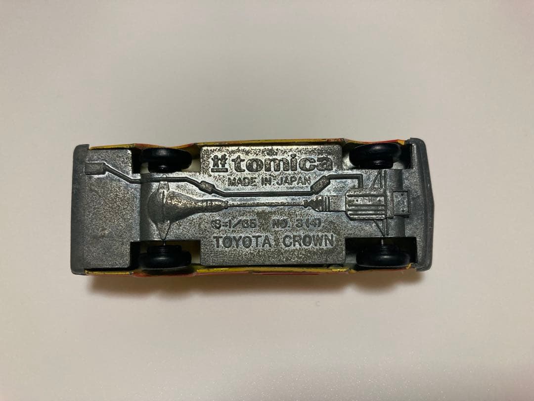 トミカ　日本製　クラウン　タクシー　1Aホイール　色指定箱　当時物