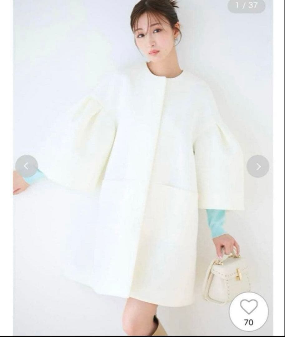 セルフォード　CELFORD ボリュームスリーブポンチコート