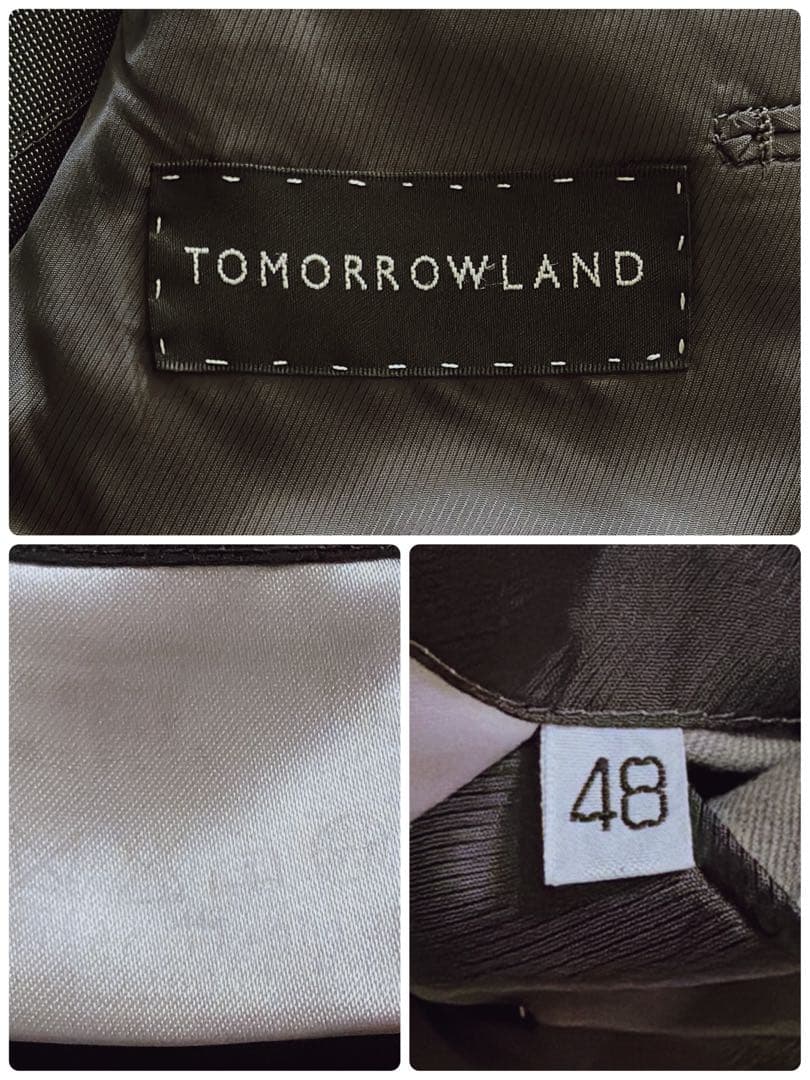 トゥモローランド GUABELLO生地 スーツ セットアップ 24サイズ グレー