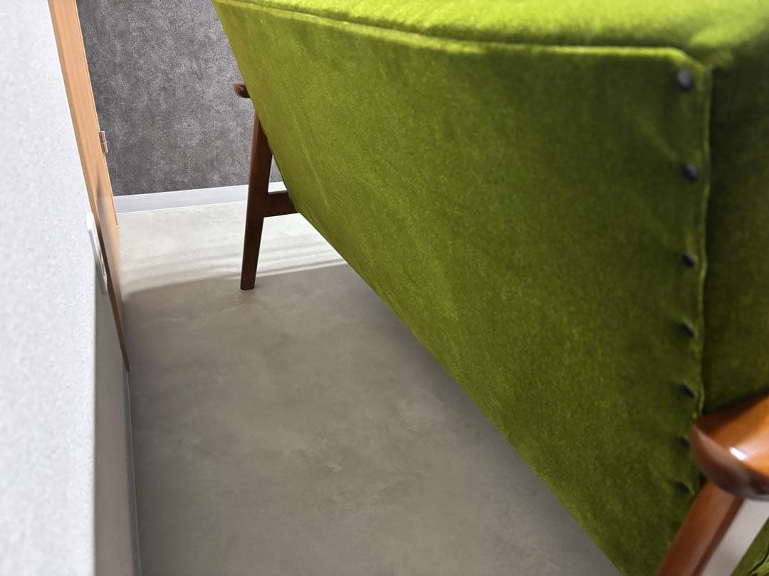 【美品・送料込み】カリモク60 Kチェア モケットグリーン 2シーター