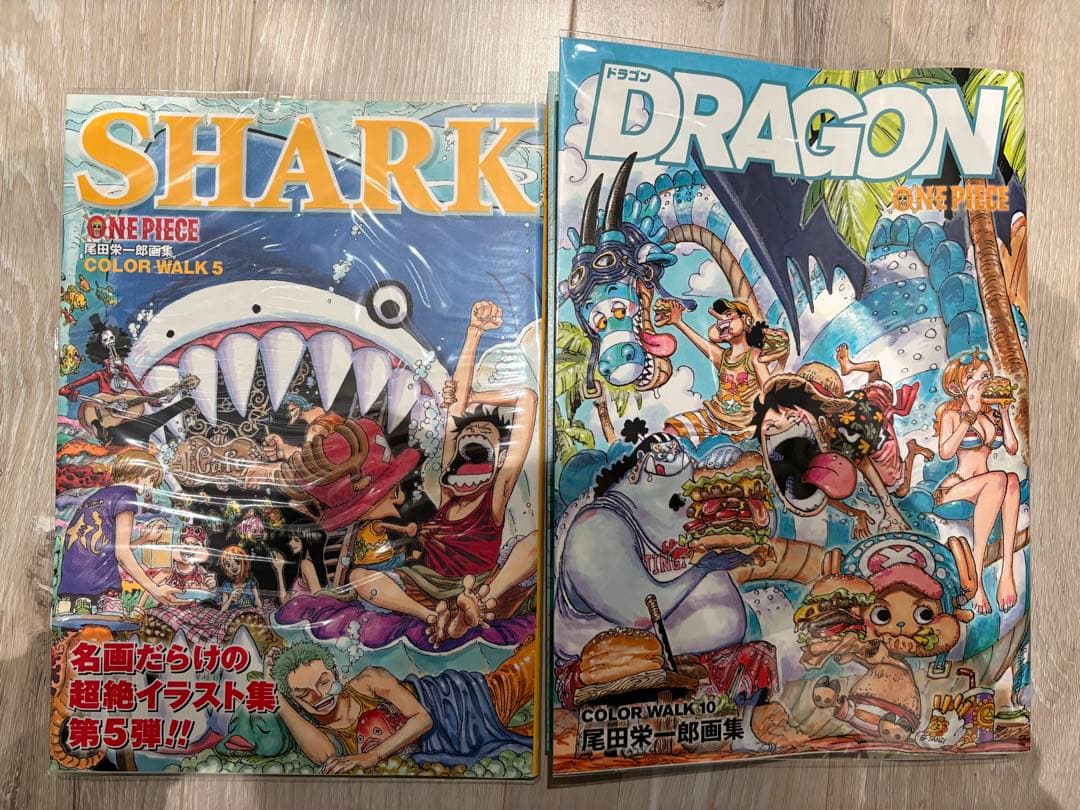 ワンピース ONEPIECE イラスト集 1~10 color walk おまけ