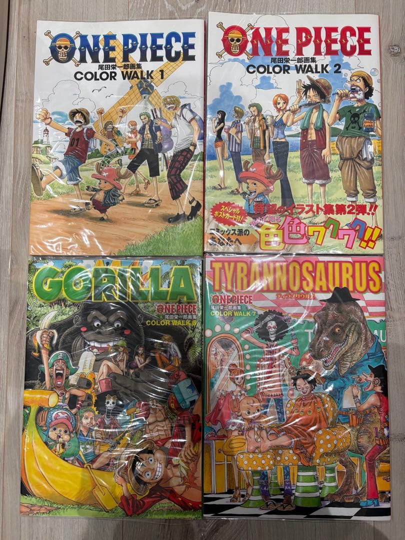 ワンピース ONEPIECE イラスト集 1~10 color walk おまけ