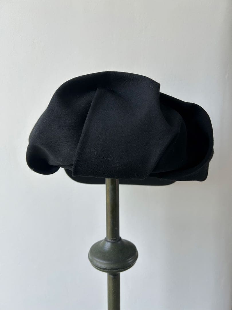 ヨウジヤマモトプールオム　黒　キャスケット