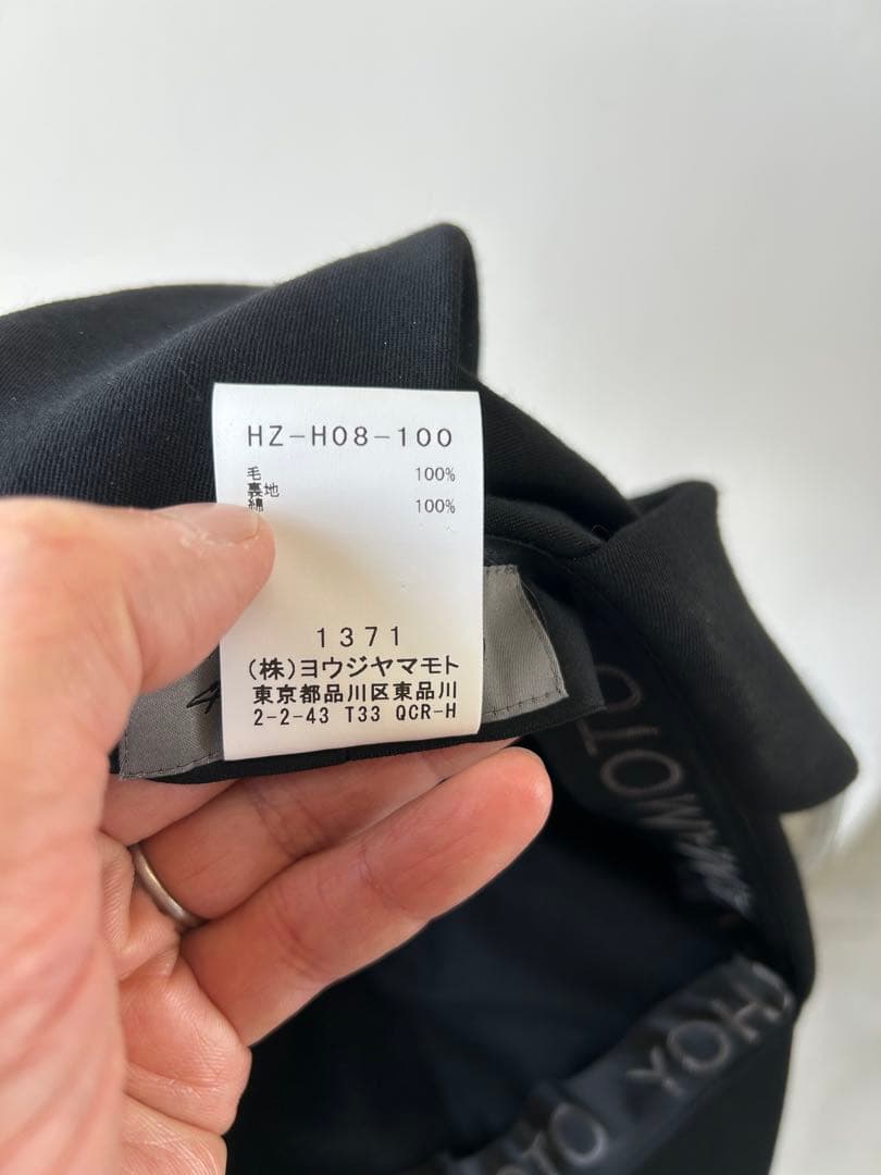 ヨウジヤマモトプールオム　黒　キャスケット