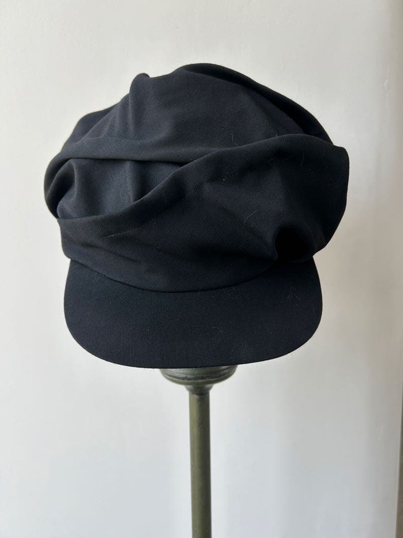 ヨウジヤマモトプールオム　黒　キャスケット