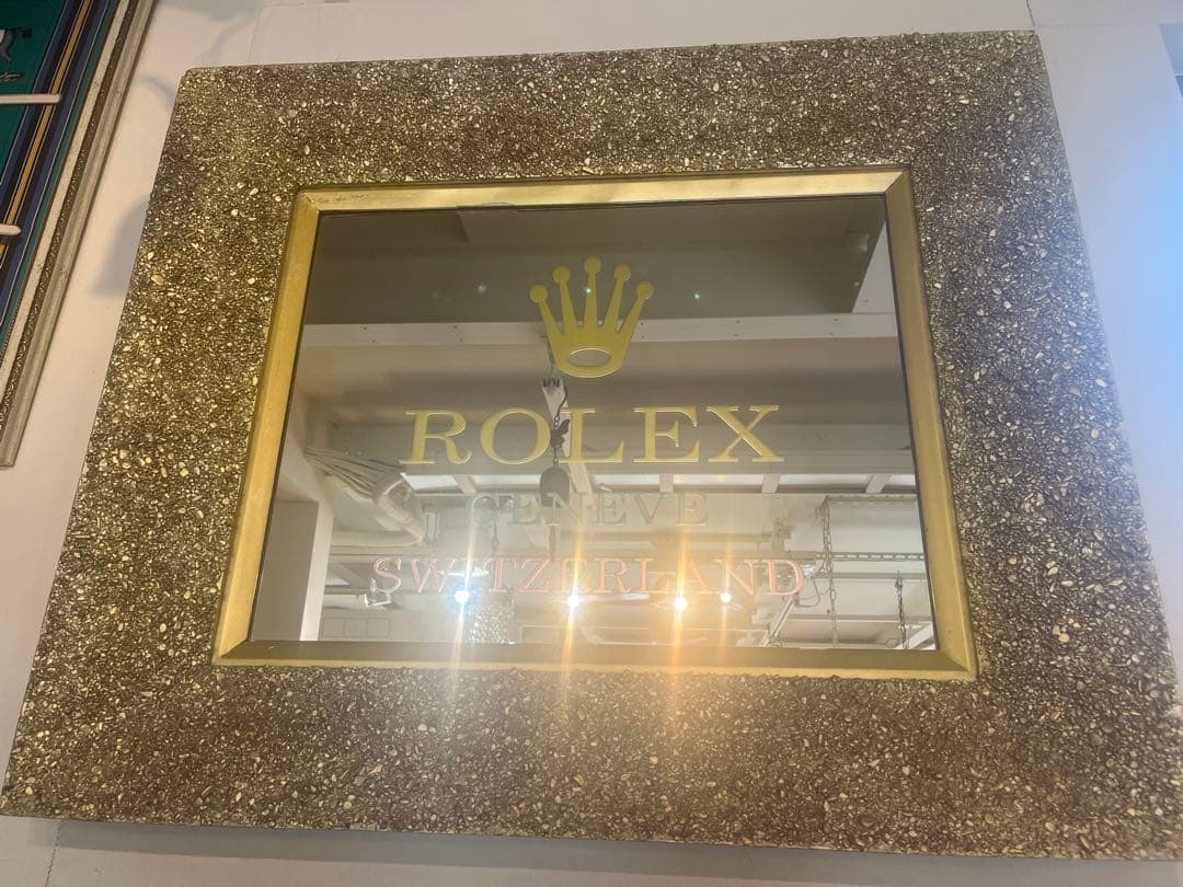し*ん様 パプミラー超希少！非売品ROLEX ロレックスアンティークパブミラー