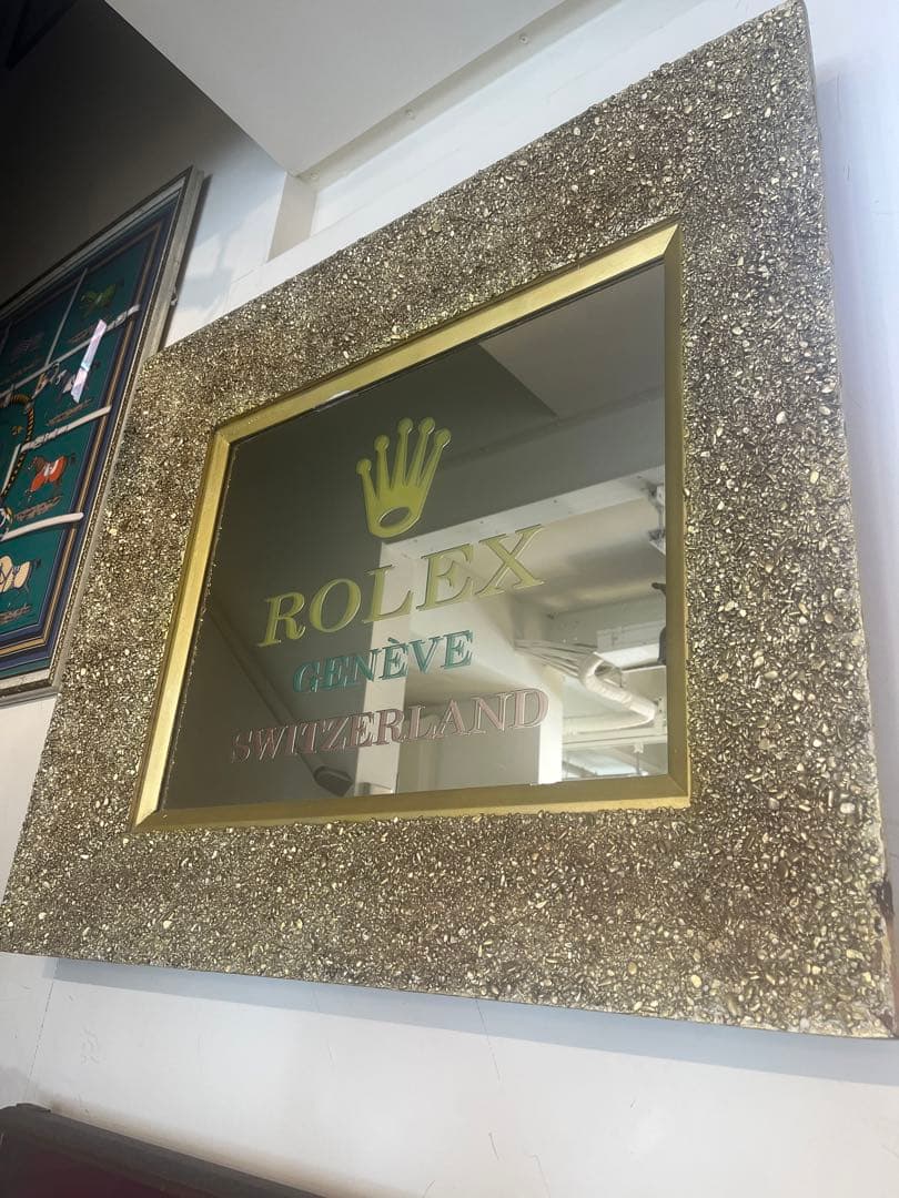 し*ん様 パプミラー超希少！非売品ROLEX ロレックスアンティークパブミラー