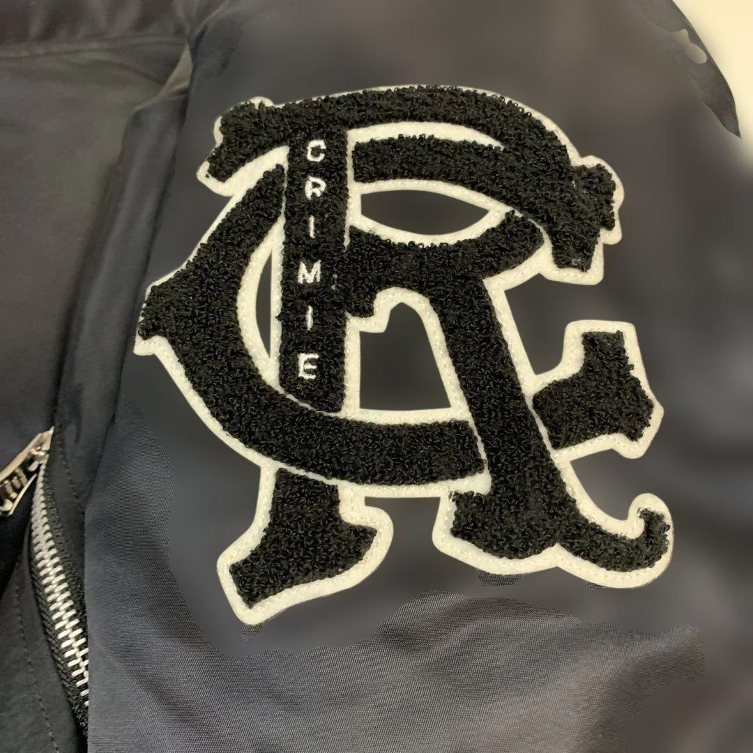 CRIMIE クライミージャケット　 スタジャン　刺繍ワッペン　ネイビー