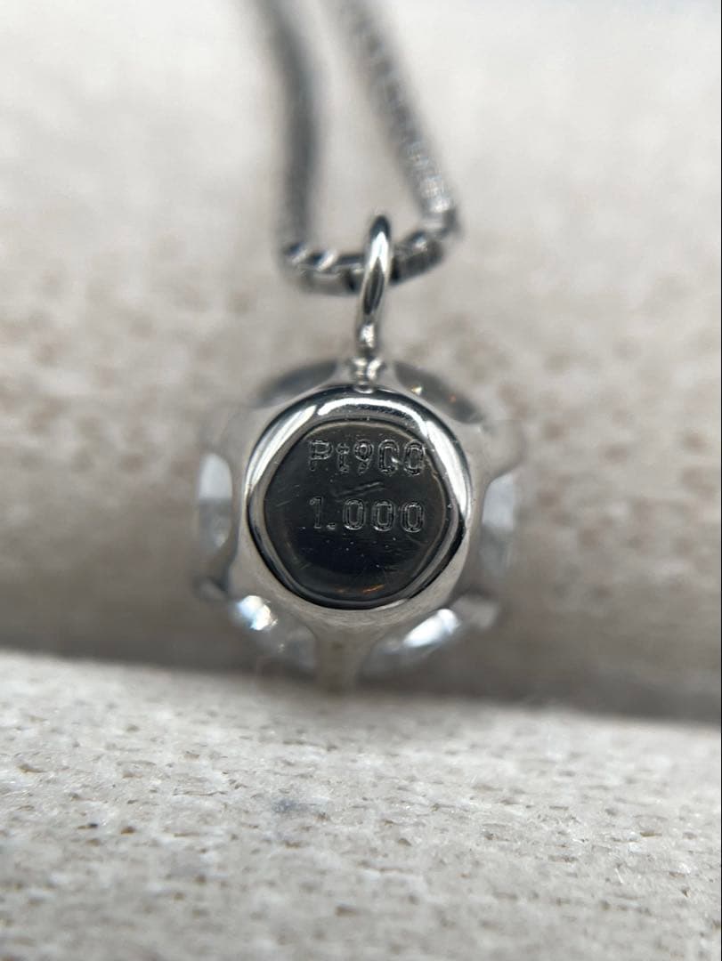 専用JA113★高級 大粒ダイヤモンド1ct pt ネックレス 鑑定書付