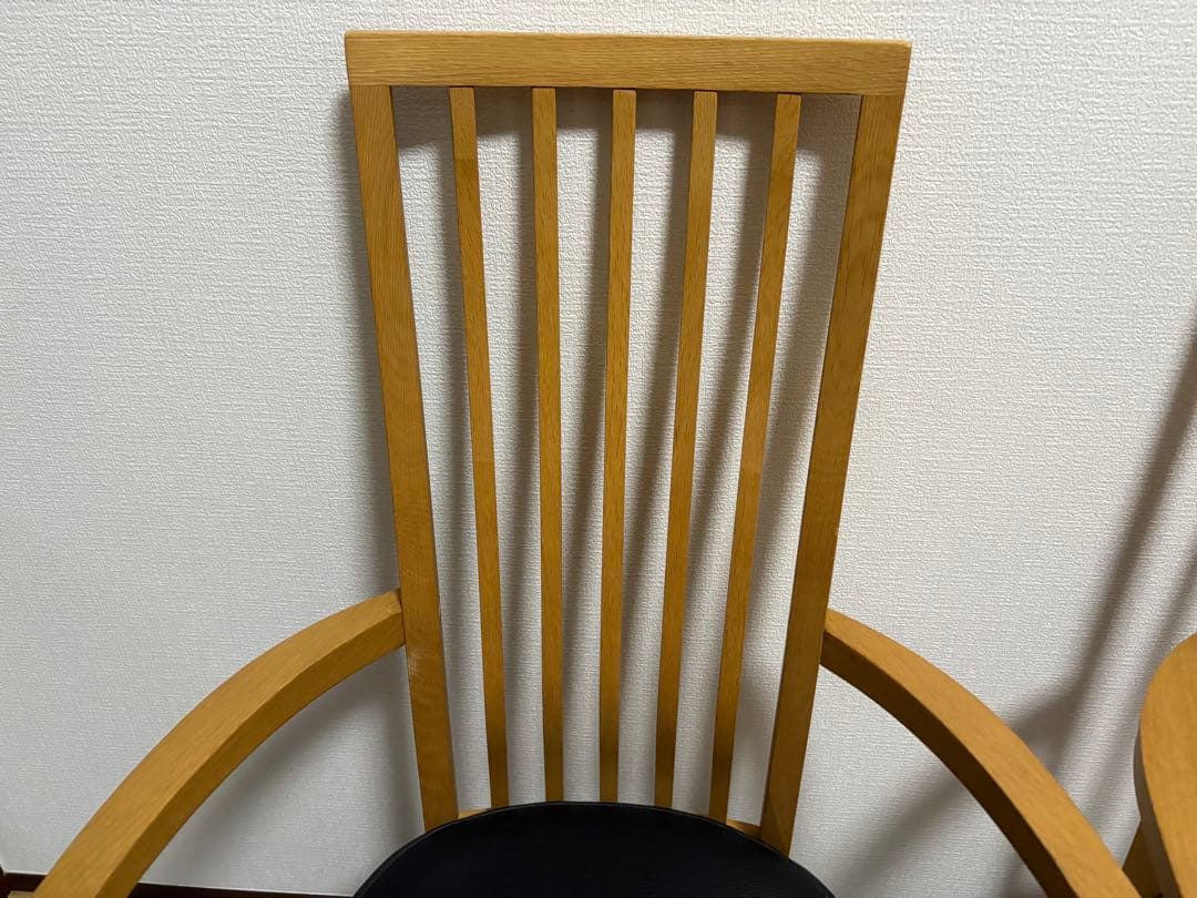 カリモク Chitano ダイニングチェア 肘付き 2脚セット　肘つき