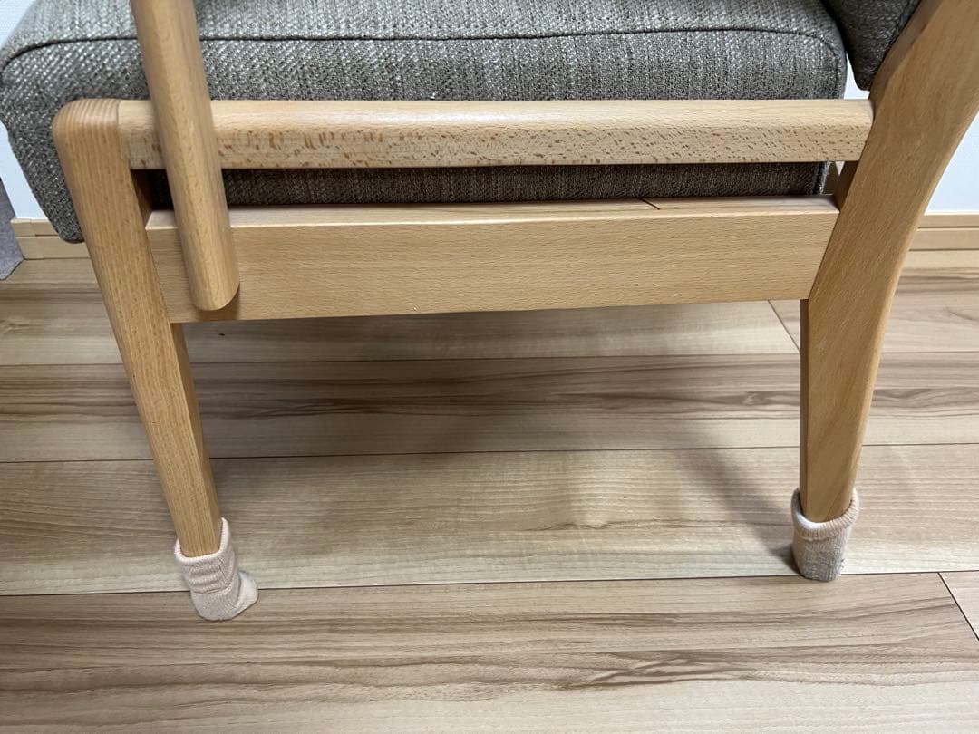 【中古】ニトリ ダイニングチェア NコレクションC-27M肘/DC 1脚1個口②