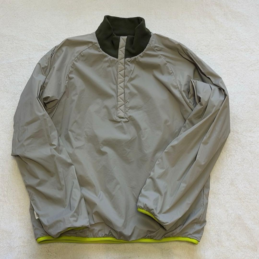 極美品 近年　マークアンドロナ ハーフジップ フリース　裏地付　スカル　カーキ