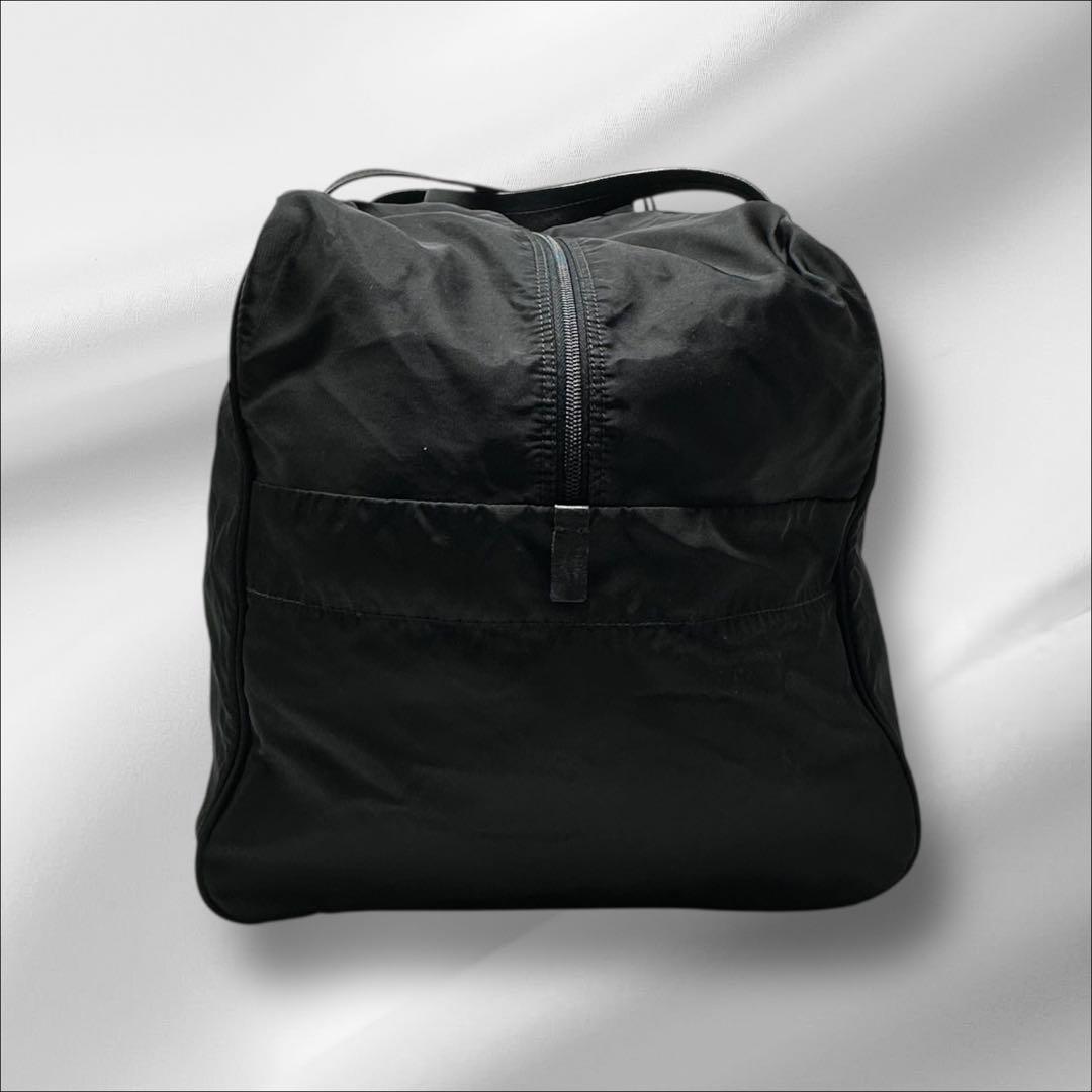 雪見だいふく様 PRADA プラダ ボストンバッグ ナイロン レザー ブラック