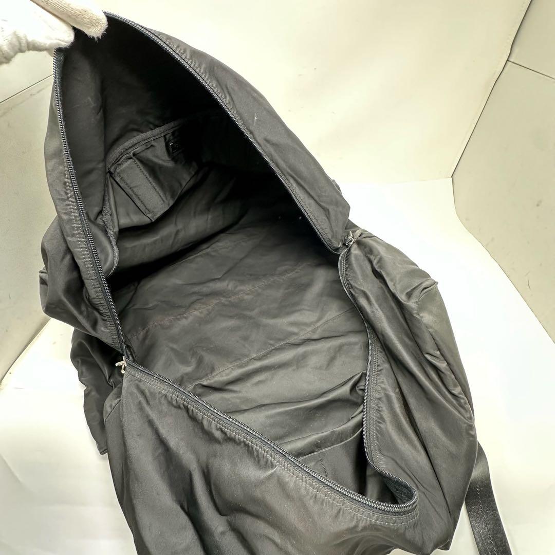 雪見だいふく様 PRADA プラダ ボストンバッグ ナイロン レザー ブラック