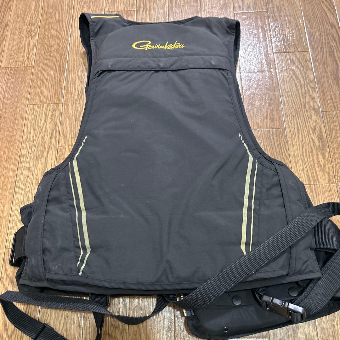 Gamakatsu フィッシングベスト 黒金