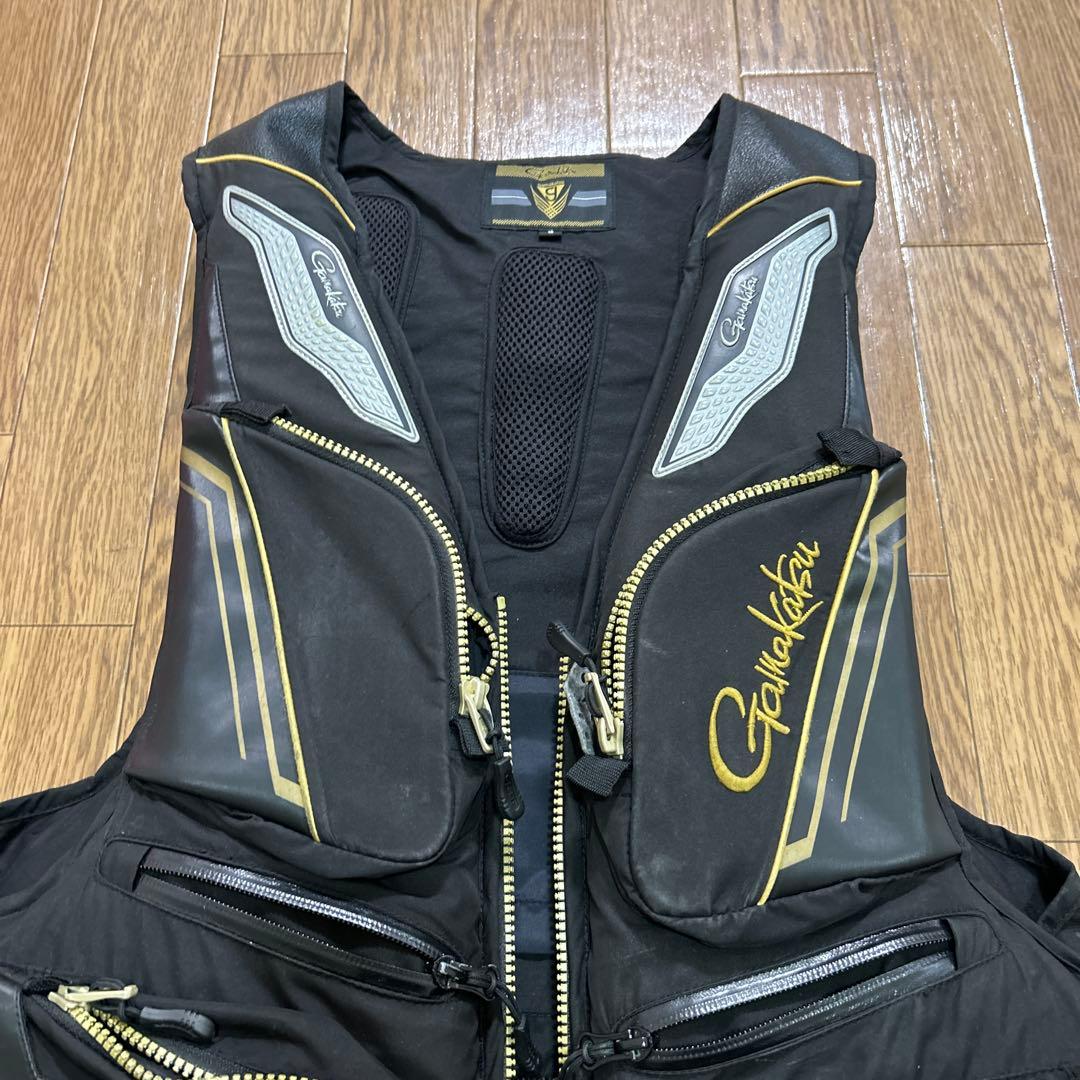 Gamakatsu フィッシングベスト 黒金
