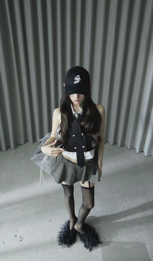 theredthread S ring tailored vest ブラック