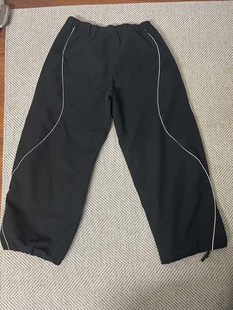 スノーボード用 ブラックパンツ 反射ストライプ付き