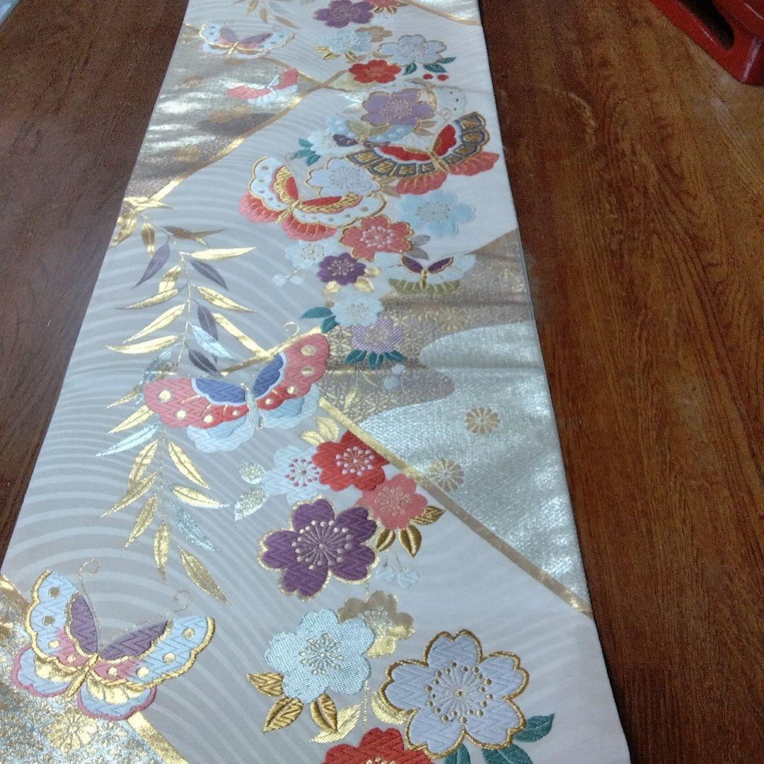 sasjママ様オーダー専用ページ タッセル付きテーブルランナー正絹袋帯リメイク