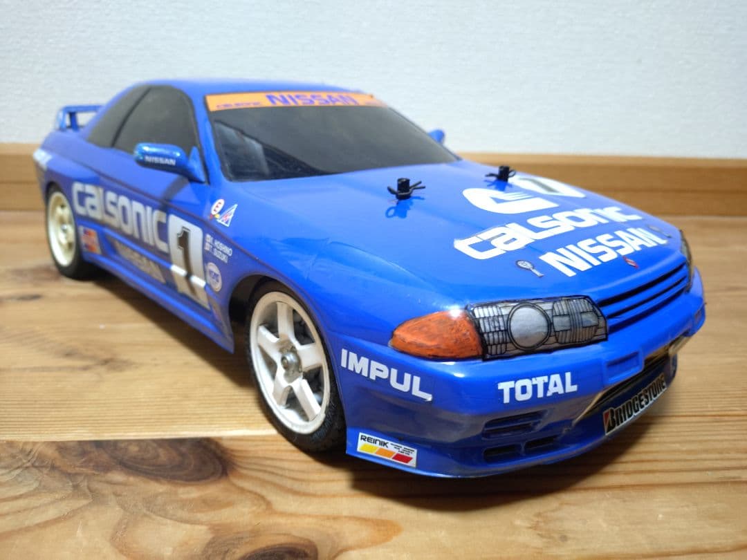タミヤ　カルソニック　R32 スカイライン　ボディ　TA01　シャーシ　セット