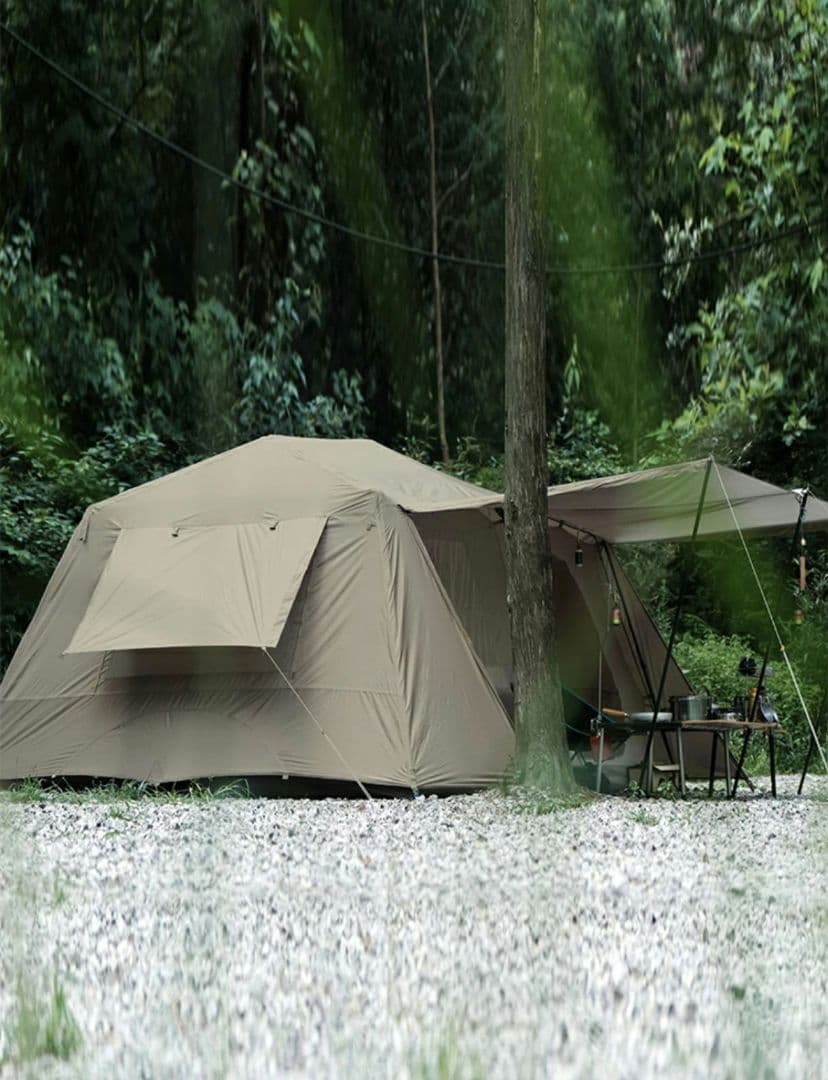 Tenplay ワンタッチ ロッジ型テント 大型 自立式 13㎡ 4シーズン