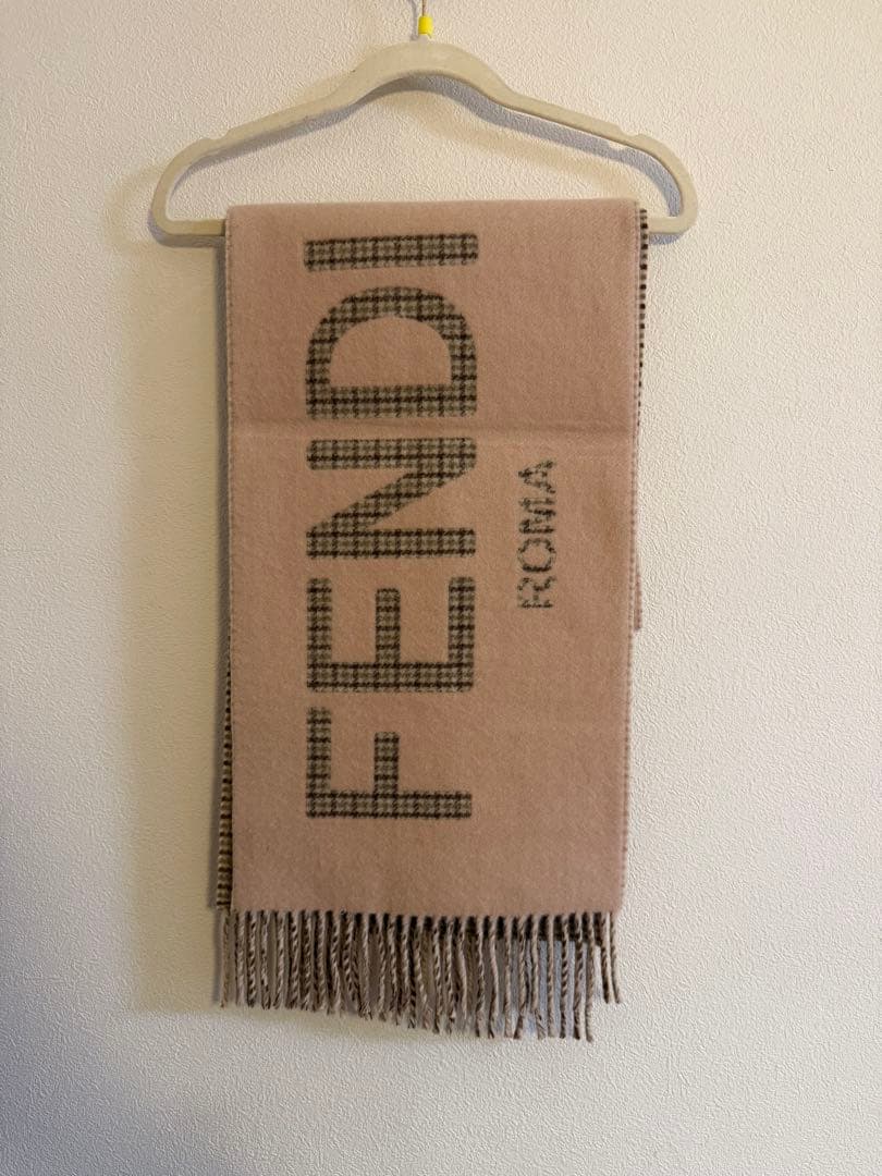 FENDI 大判 マフラー ストール ピンクベージュ 限定色