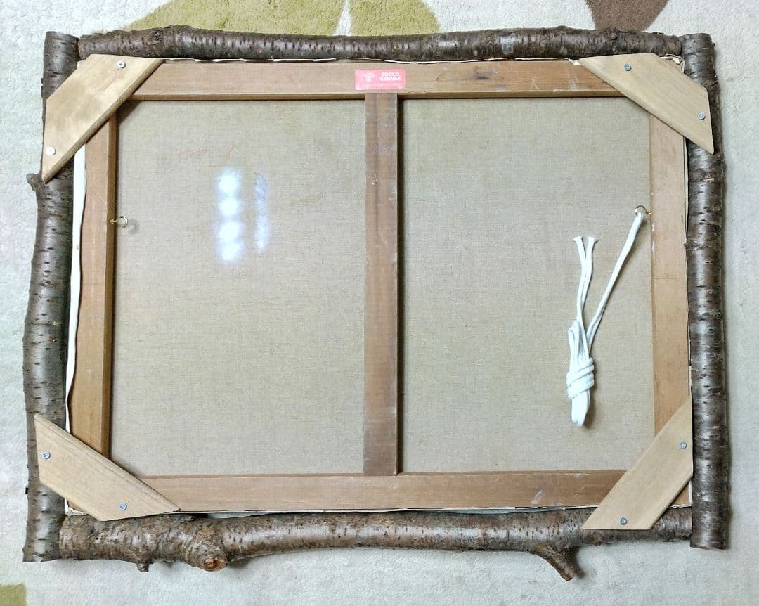 「レイ」「竜頭の滝上流」 F10号油彩画 油絵 風景画 原画