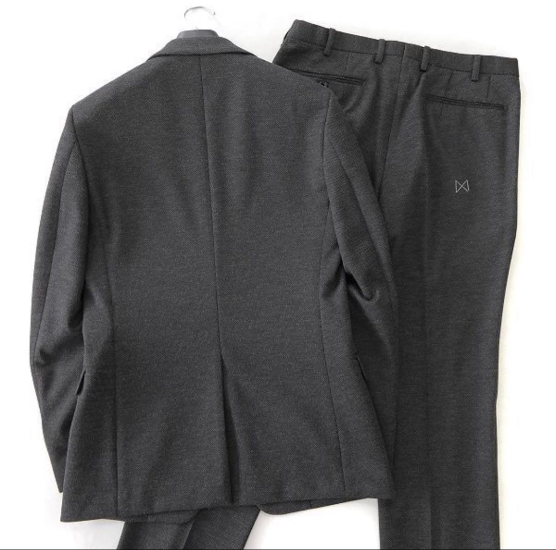 【新品】FICCE SPORTS 尾州 ジャージー Y6 黒灰 セットアップ