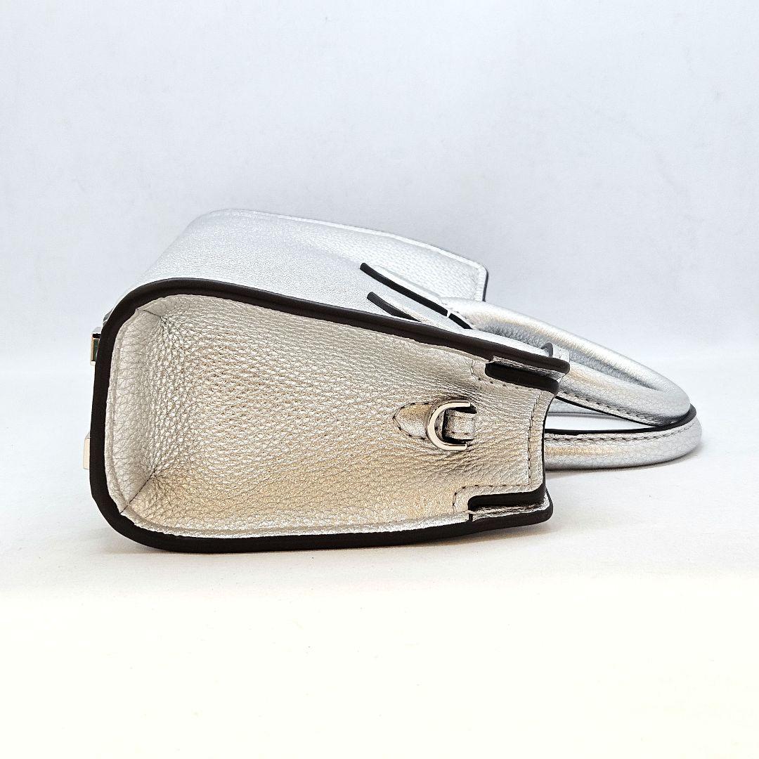 マイケルコース ショルダーバック ハンドバッグ シルバー スモール