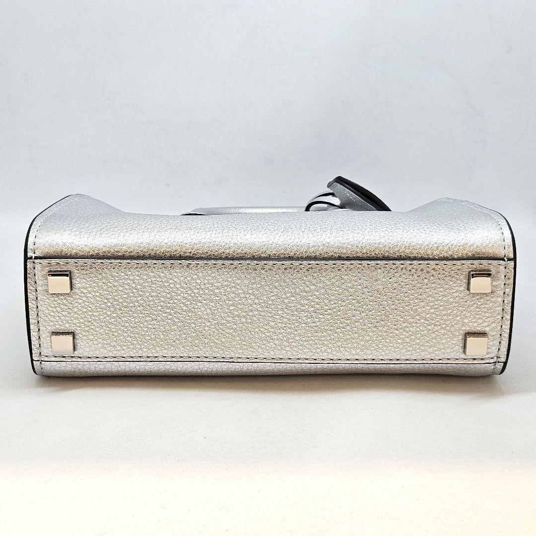 マイケルコース ショルダーバック ハンドバッグ シルバー スモール