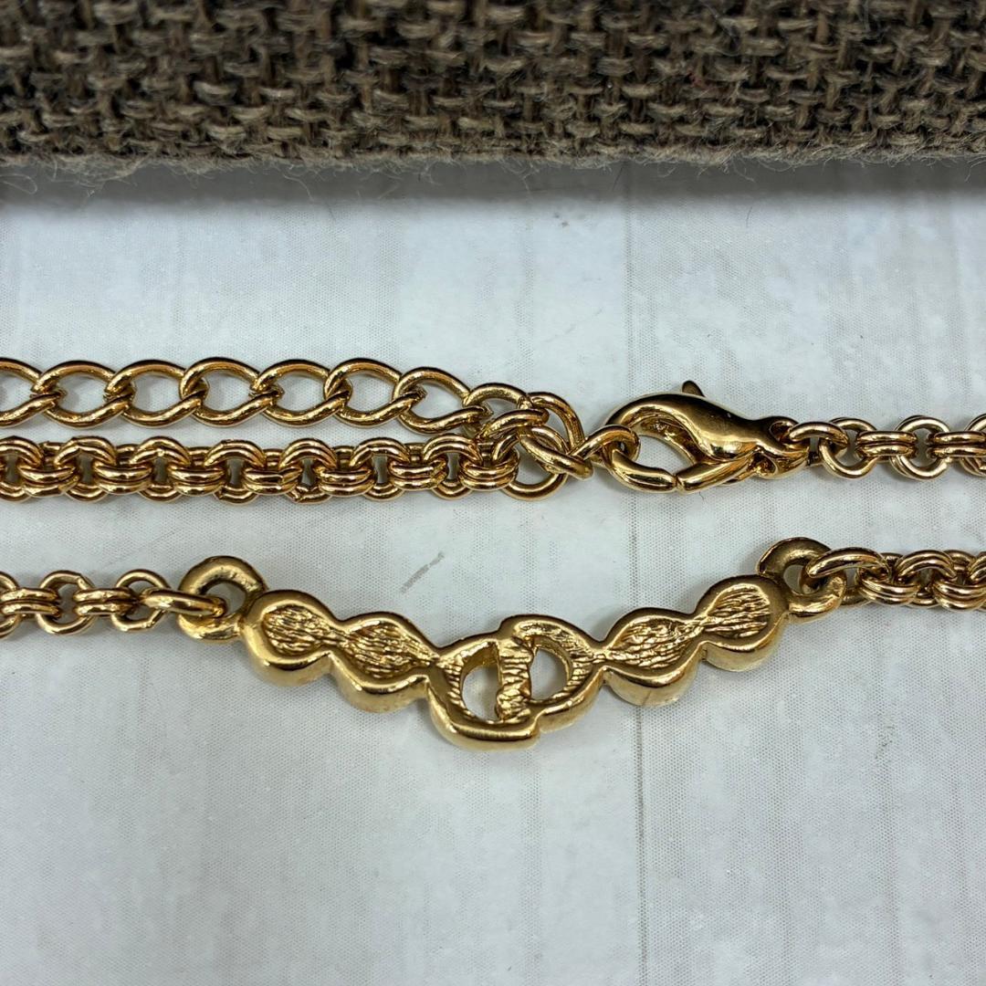 ◇クリスチャンディオール ロゴネックレス/マリオヴァレンチノネックレス　2点