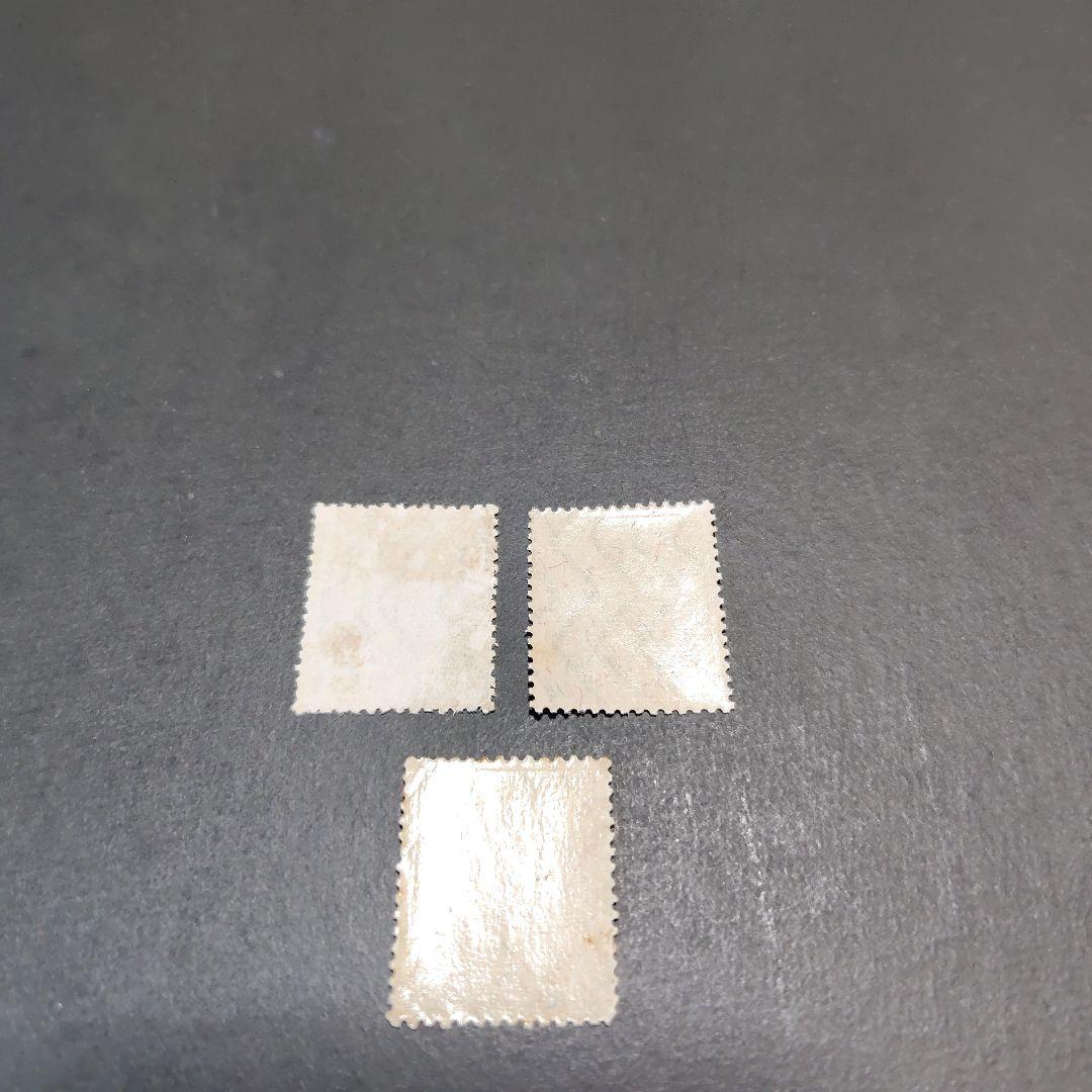 銭単位切手 (レア) 富士鹿切手 4銭 3種セット