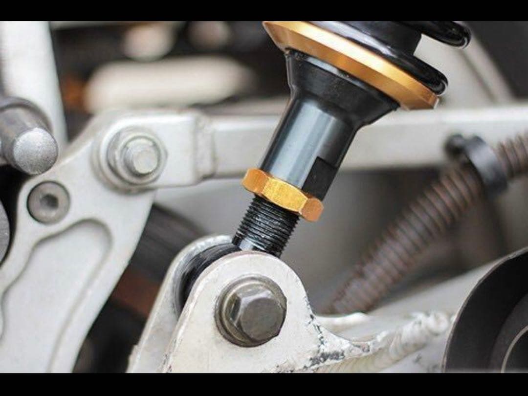 RFY 汎用 リア サスペンション 320mm 黒 調整式 タンク別体