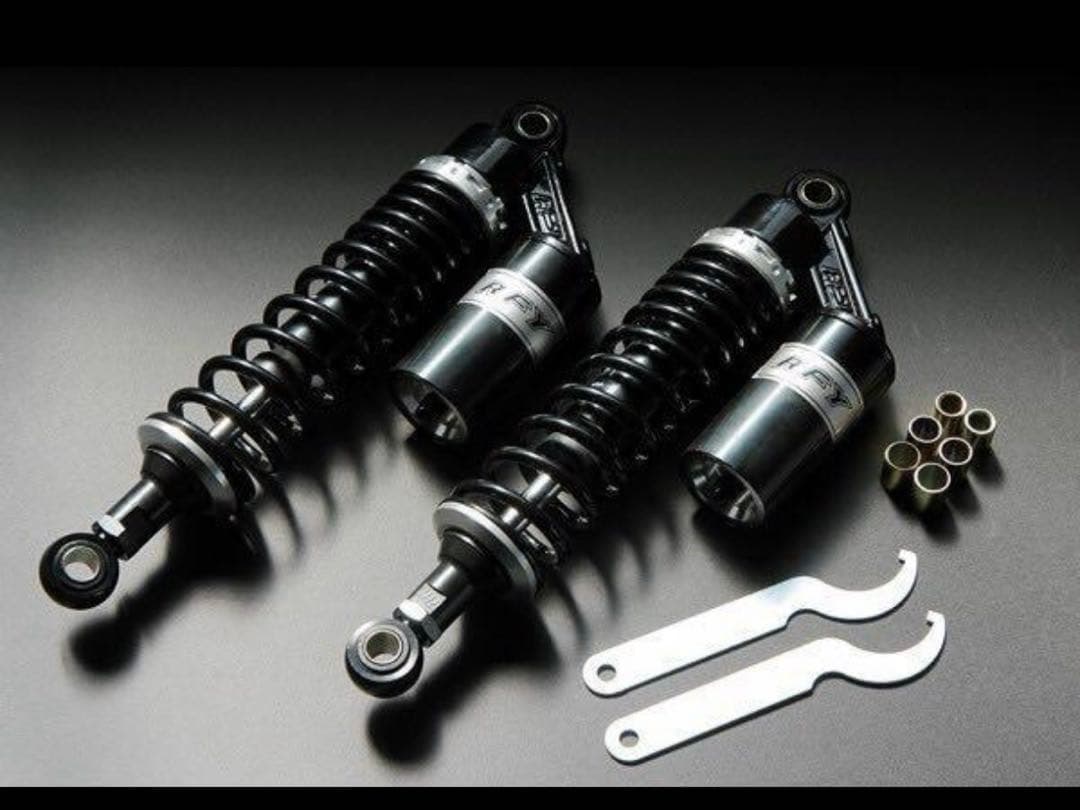 RFY 汎用 リア サスペンション 320mm 黒 調整式 タンク別体