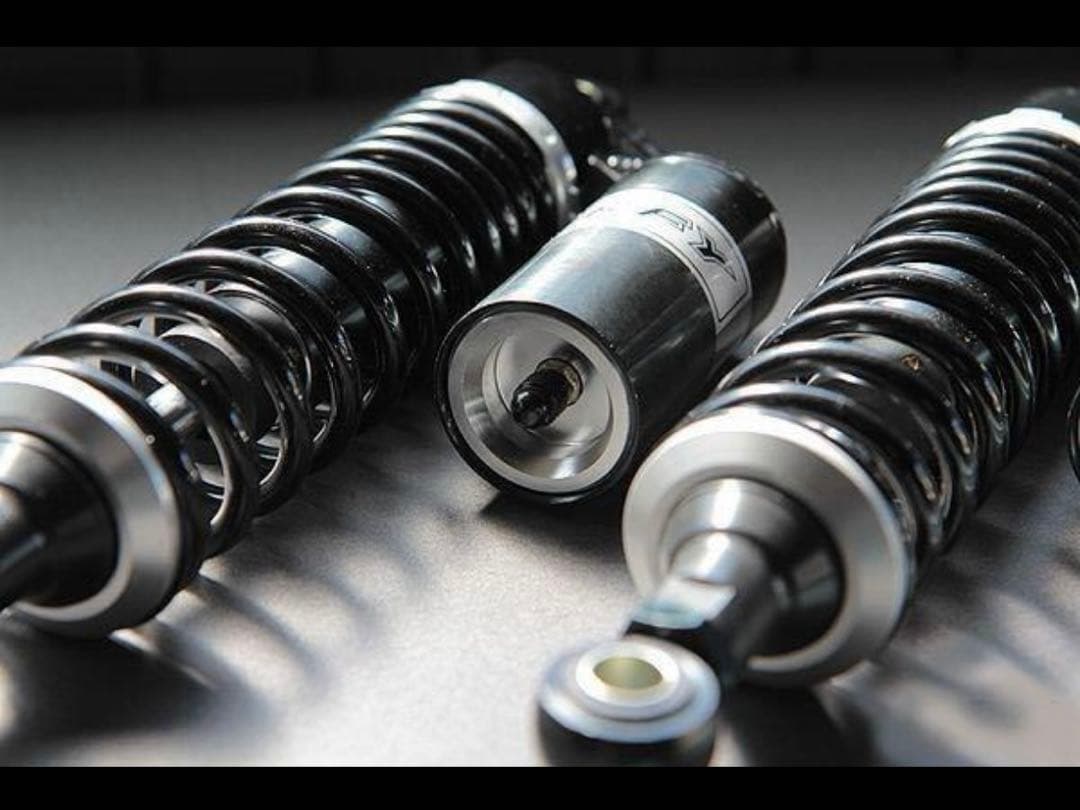 RFY 汎用 リア サスペンション 320mm 黒 調整式 タンク別体