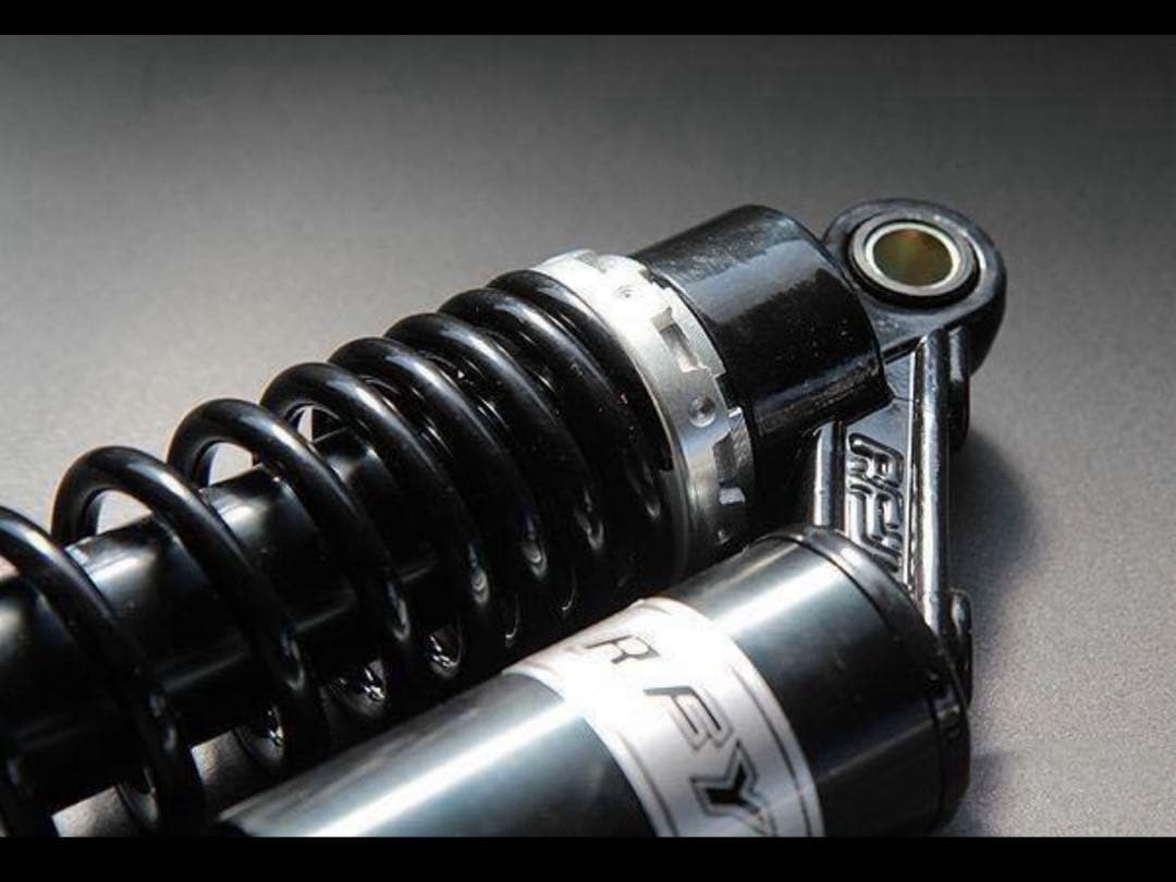 RFY 汎用 リア サスペンション 320mm 黒 調整式 タンク別体