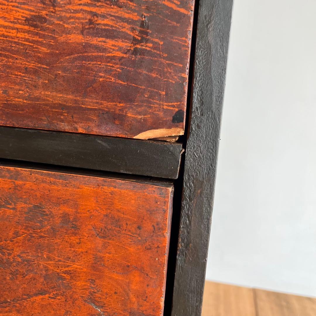 アンティーク チェスト 箪笥 ローボード テレビ台 昭和レトロ 3段 無垢材