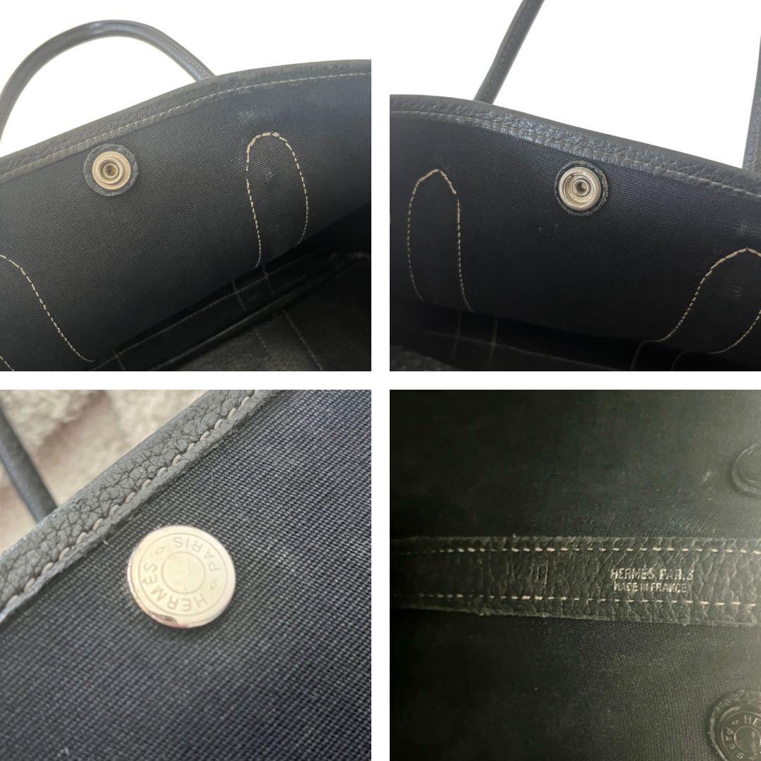 エルメス ガーデンパーティ TPM ブラック トワルオフィシェ