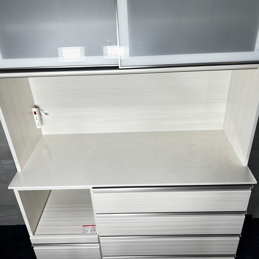 ニトリ 食器棚 幅120cm シンプル キッチンボード 収納 格安 d4852