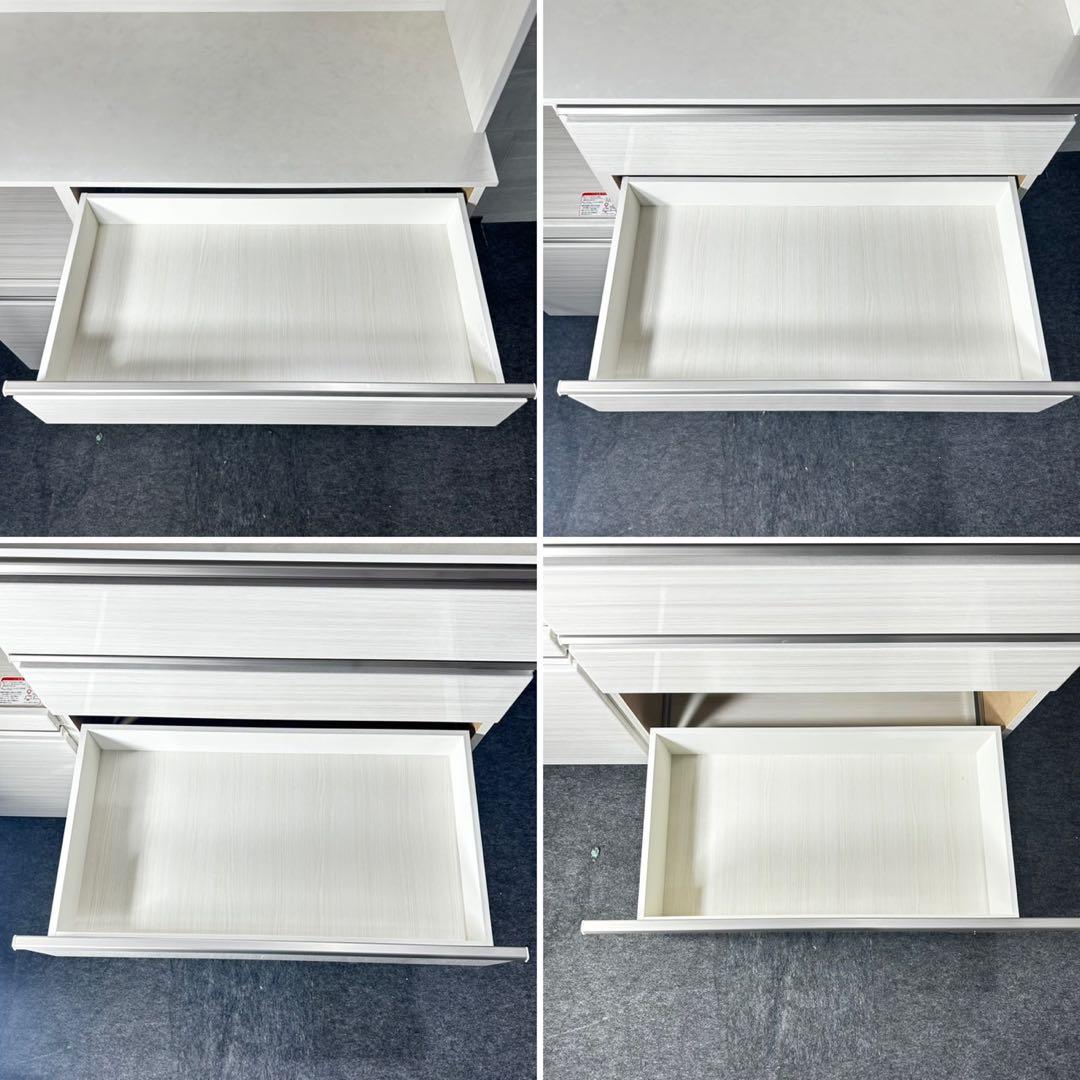 ニトリ 食器棚 幅120cm シンプル キッチンボード 収納 格安 d4852