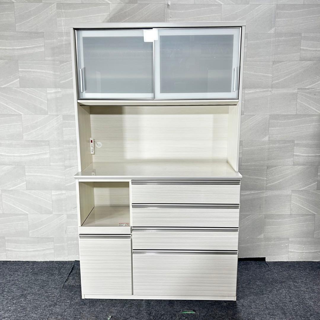 ニトリ 食器棚 幅120cm シンプル キッチンボード 収納 格安 d4852