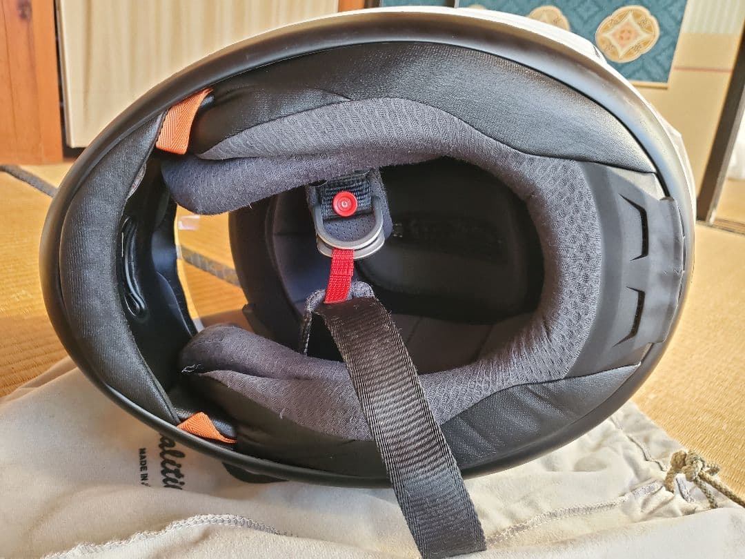 脱*者様 arai アライ rx-7rr5 グラスホワイト サイズM 社外スポイ